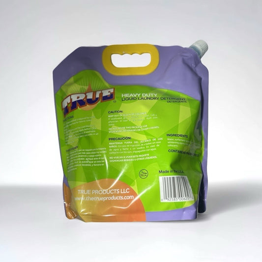 True Laundry detergent- Heavy Duty- Liquid Laundry Detergent- 101 Fluid Ounces (101 Loads)- 4x concentrated- Made in USA & Halal